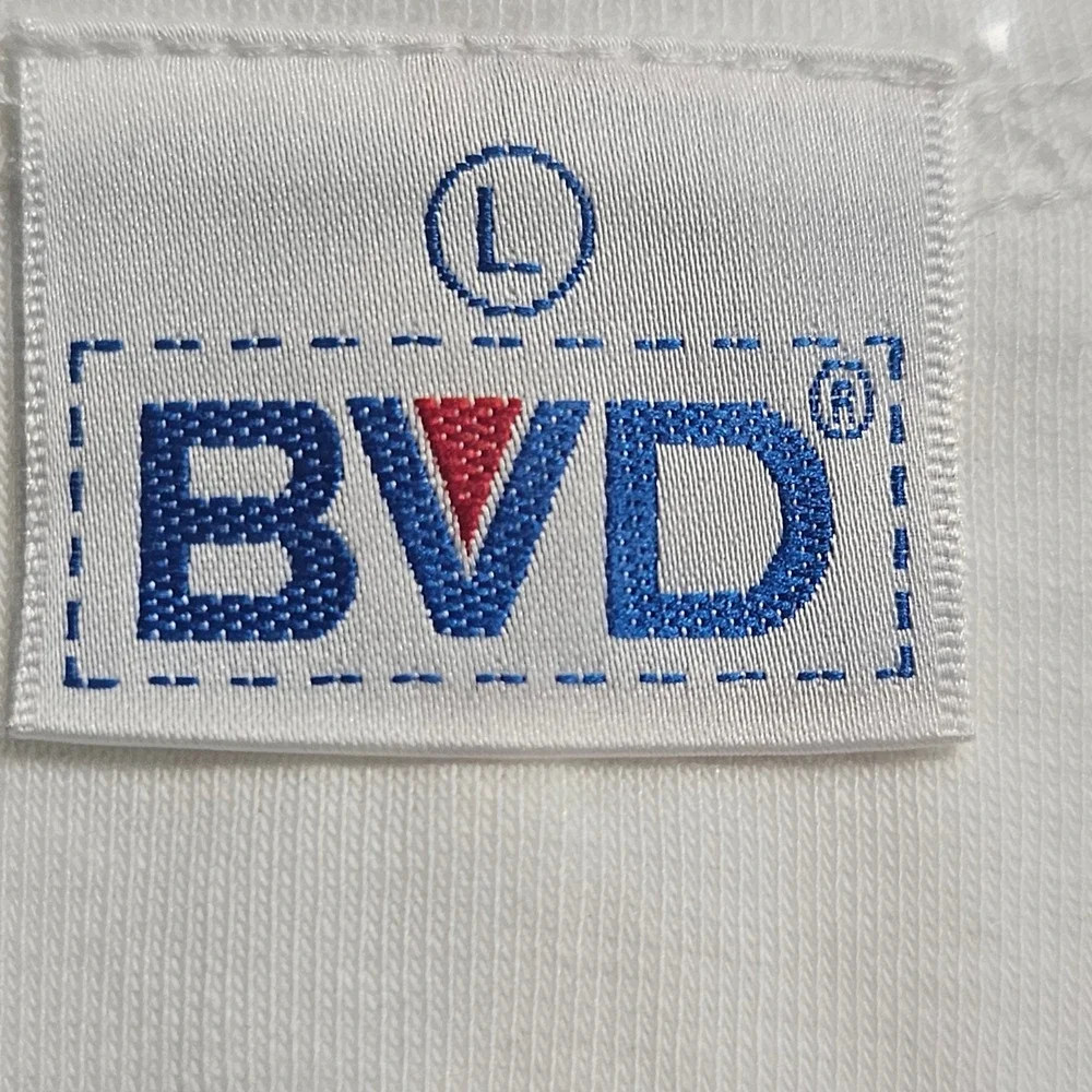 Lot of 3 Vintage BVD and FET White Short Sleeve Shirt L Undershirts Cotton NWT